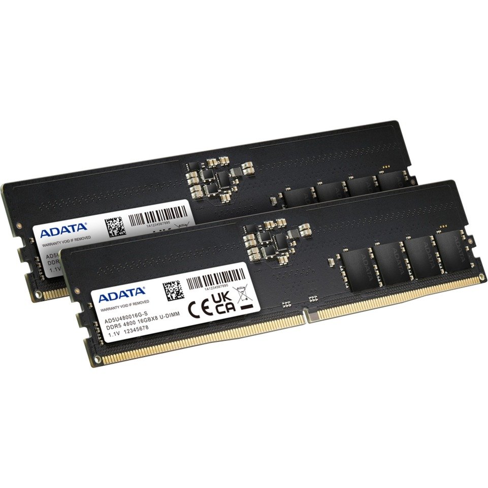 ADATA DIMM DDR5-4800 (2x ) Dual-Kit Negro, 32 GB 32 GB - Imagen 2