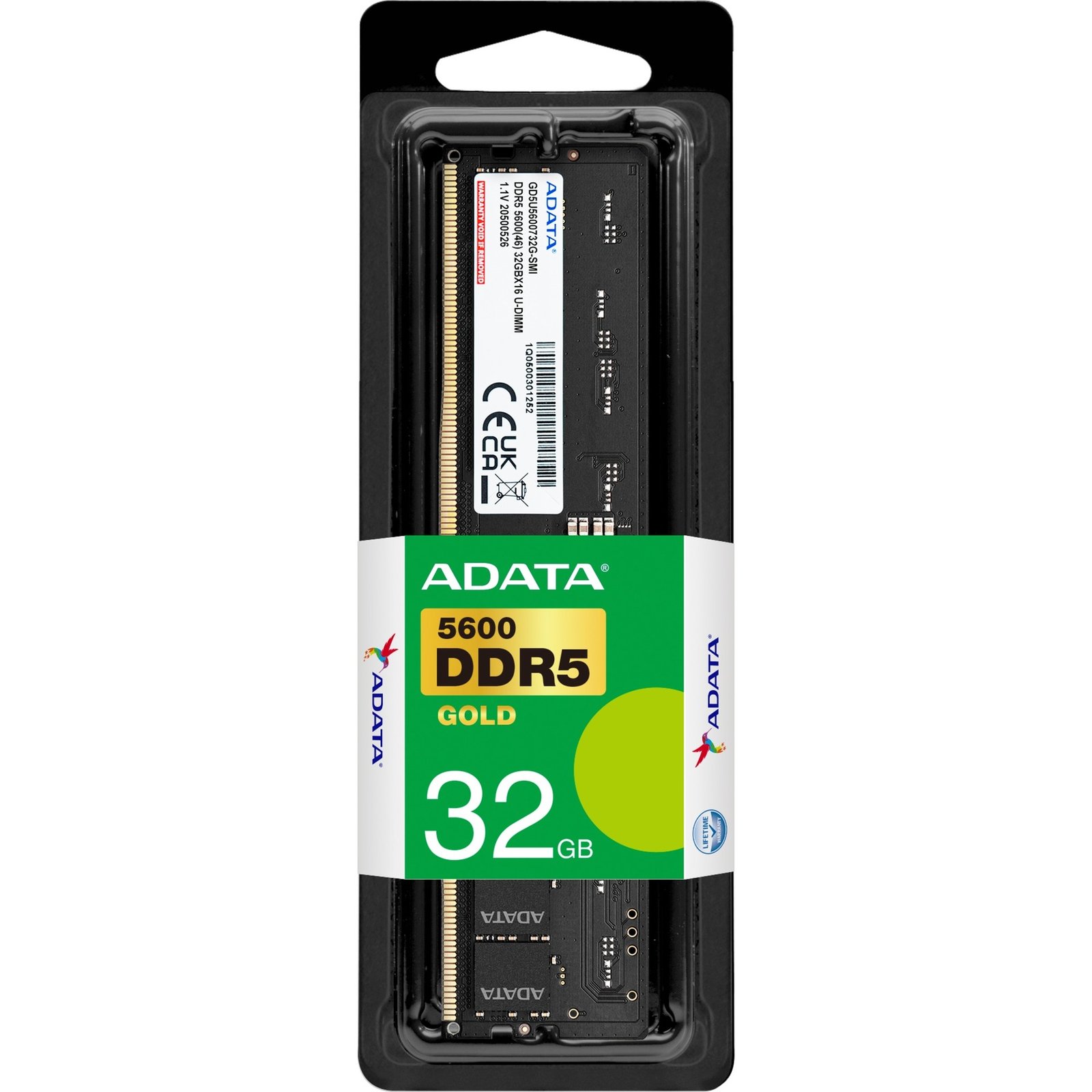 ADATA DIMM DDR5-5600 (1x ) Negro, 32 GB 32 GB - Imagen 3