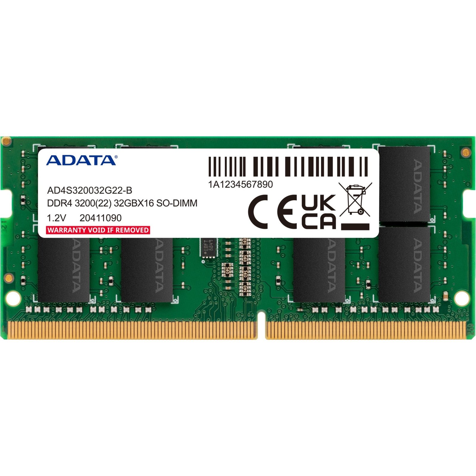 ADATA SO-DIMM DDR4-3200 (1x ) Verde, 16 GB 16 GB