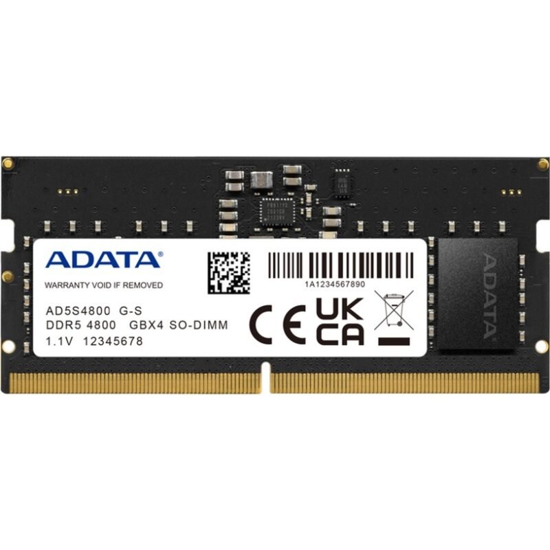 ADATA SO-DIMM DDR5-4800 Negro, 16 GB 16 GB