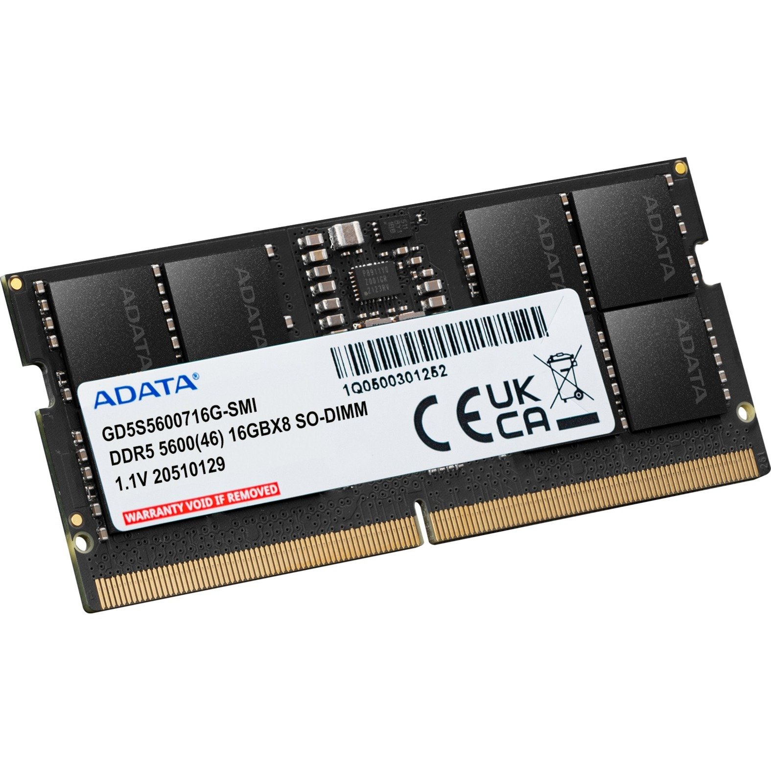 ADATA SO-DIMM DDR5-5600 (1x ) Negro, 16 GB 16 GB - Imagen 2