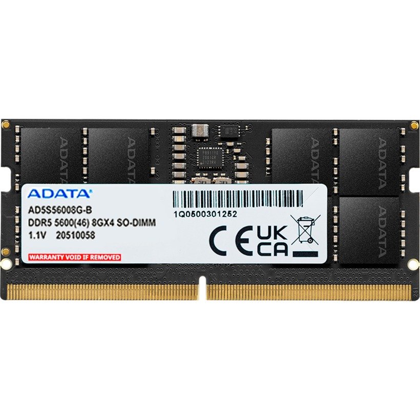 ADATA SO-DIMM DDR5-5600 Negro, 8 GB 8 GB