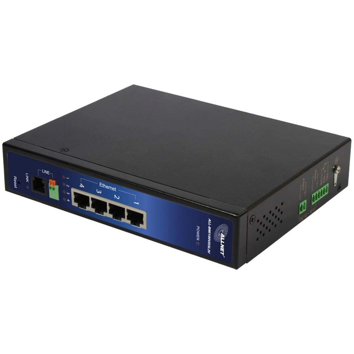 ALLNET ISP Bridge Modem VDSL2 mit Vectoring Industrial IP30