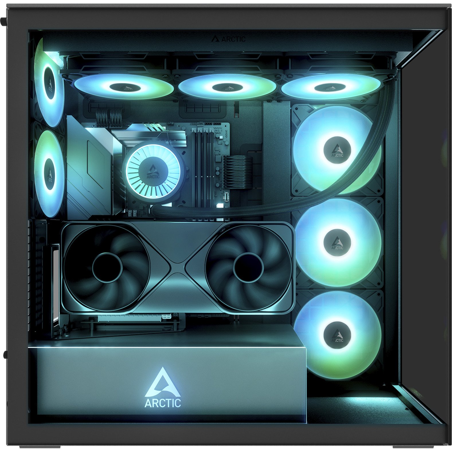 ARCTIC Xtender VG Mirror Black Design Negro - Imagen 5