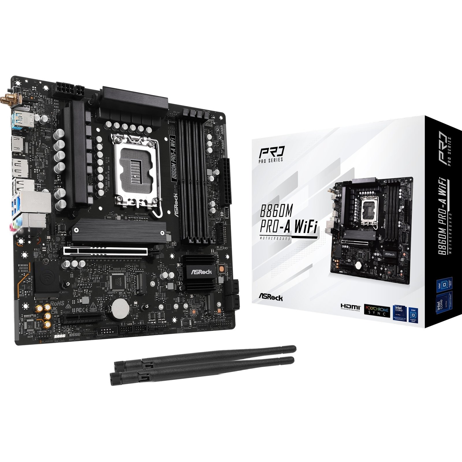 ASRock B860M Pro-A WiFi Negro
