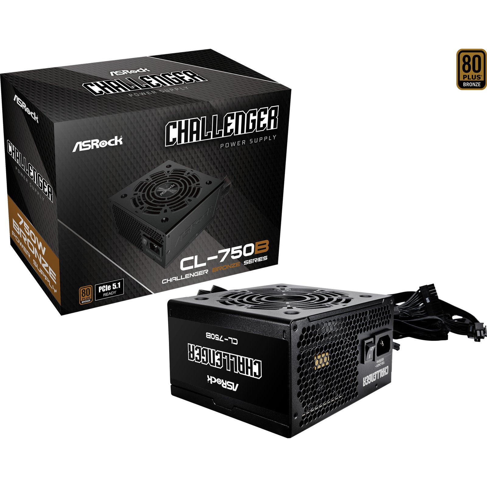 ASRock Challenger CL-750B 750W Negro