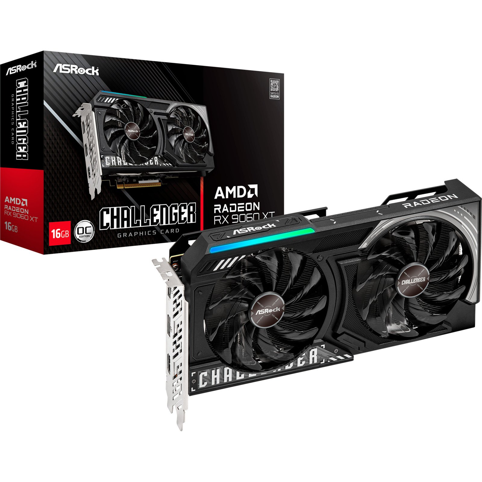 ASRock Radeon RX 9060 XT CHALLENGER OC, 16 GB