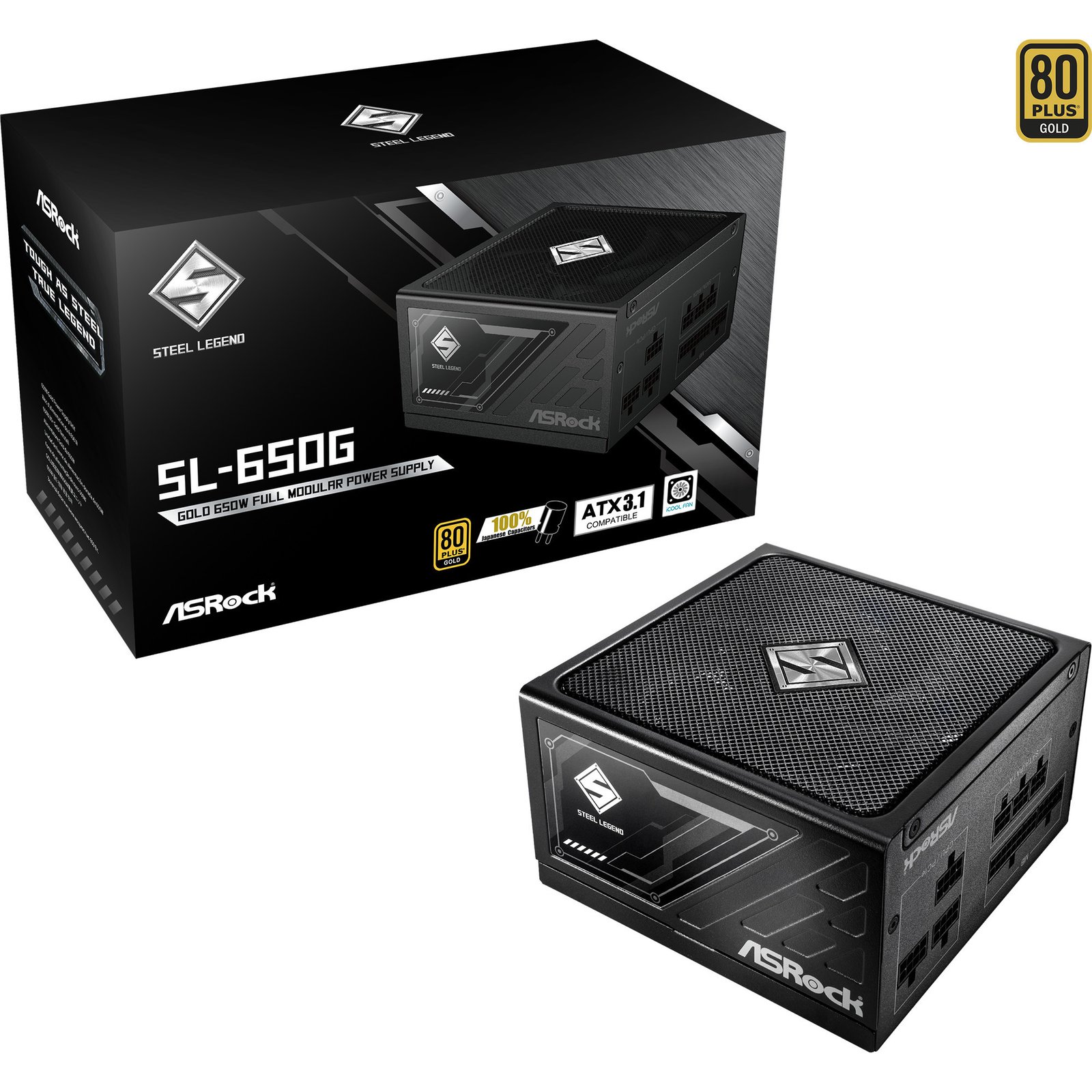 ASRock Steel Legend SL-650G Negro