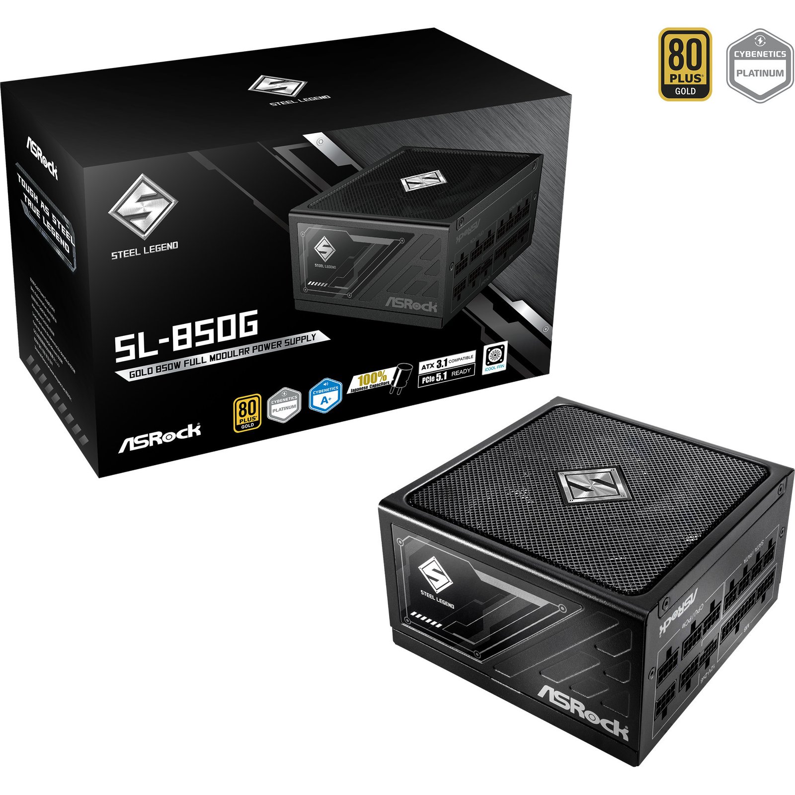 ASRock Steel Legend SL-850G Negro