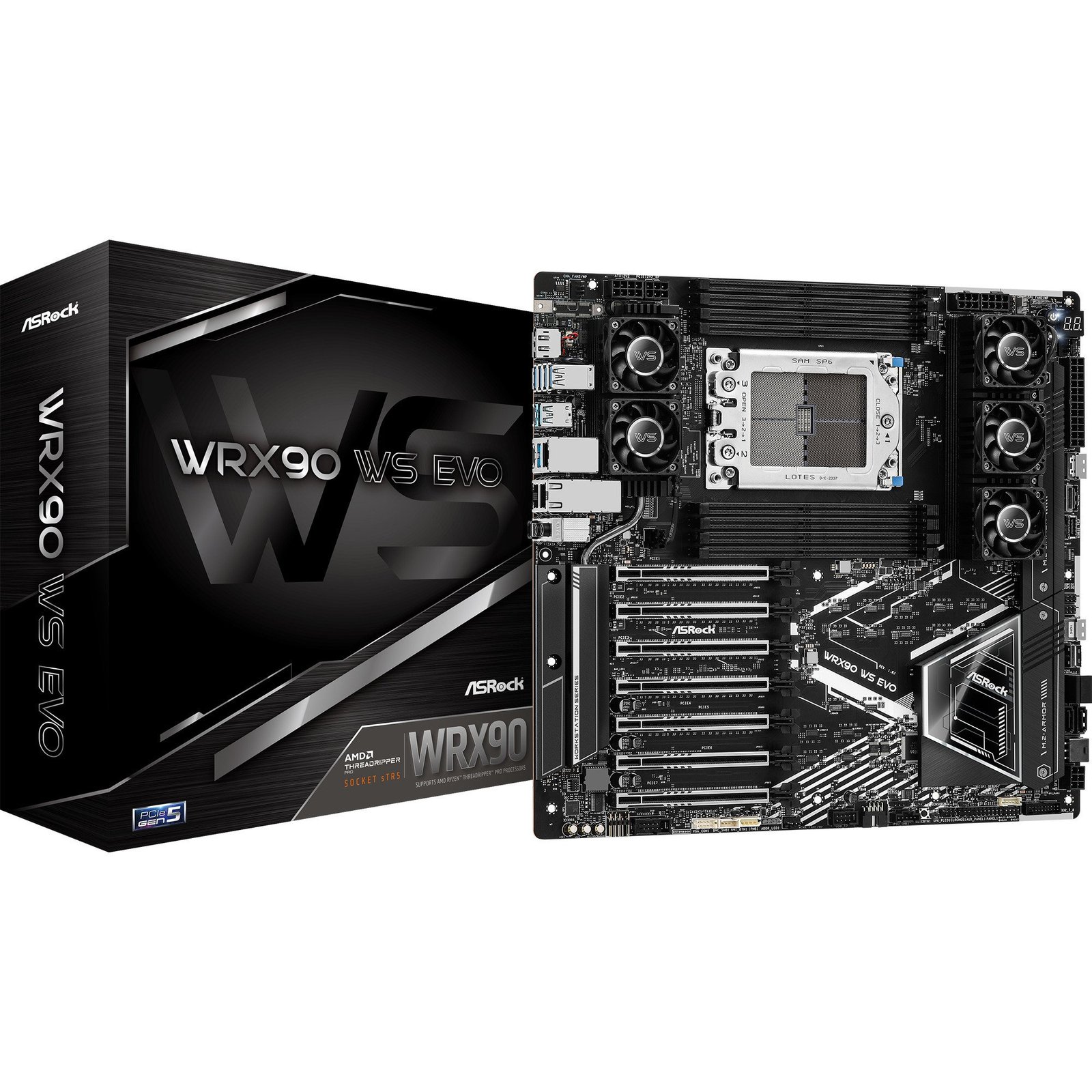 ASRock WRX90 WS EVO Negro