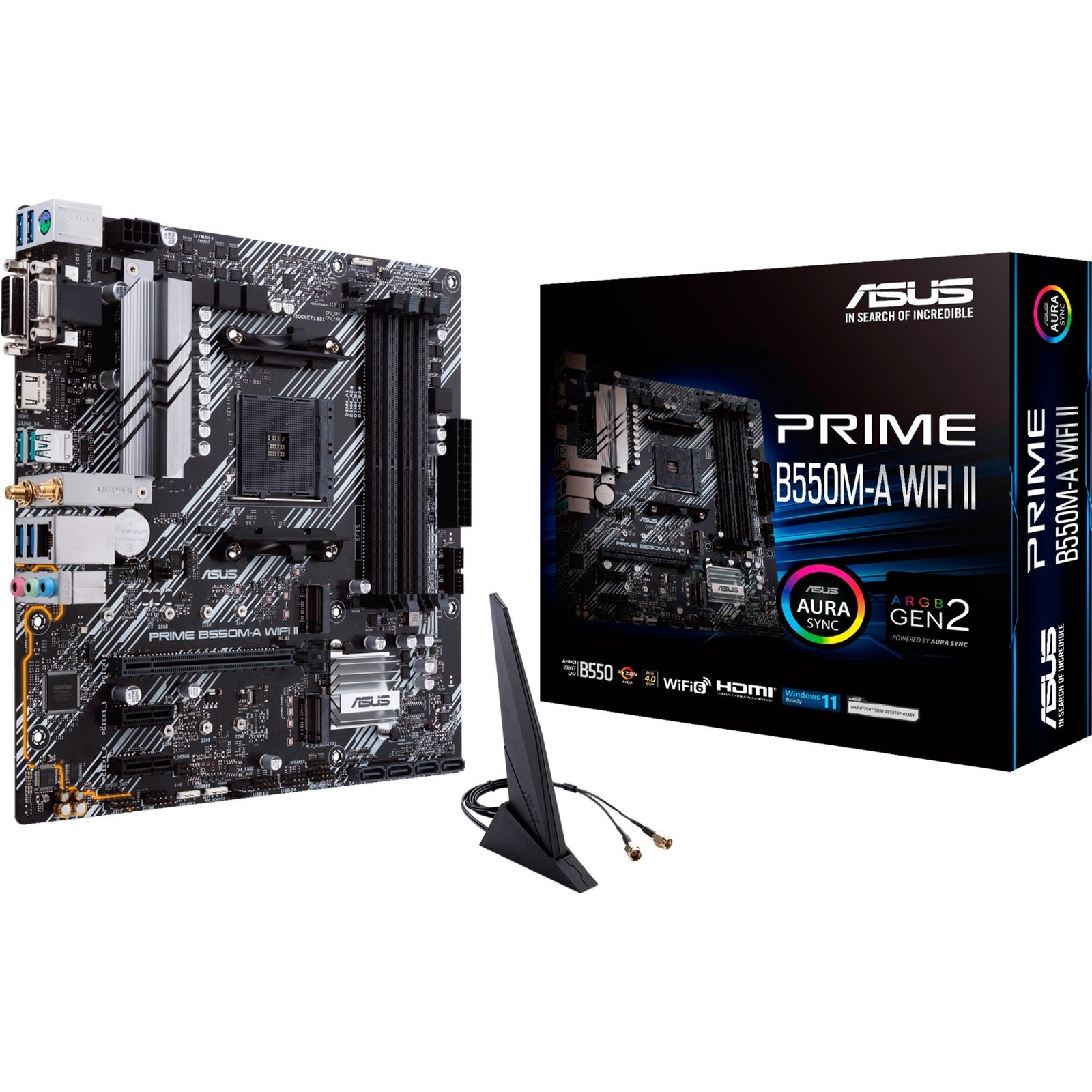 ASUS PRIME B550M-A WIFI II Negro