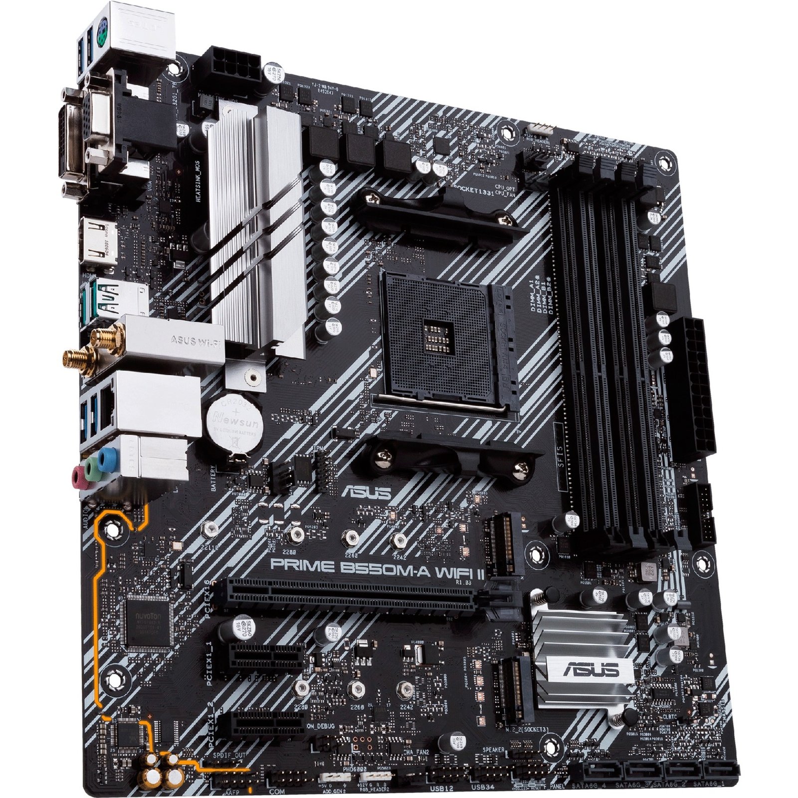 ASUS PRIME B550M-A WIFI II Negro - Imagen 3
