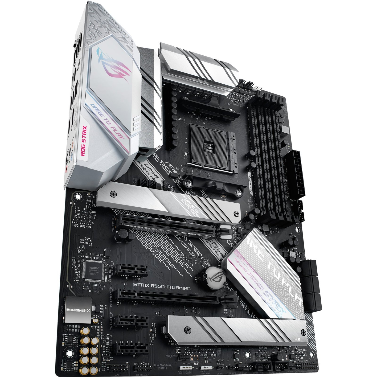 ASUS ROG STRIX B550-A GAMING Plata - Imagen 2
