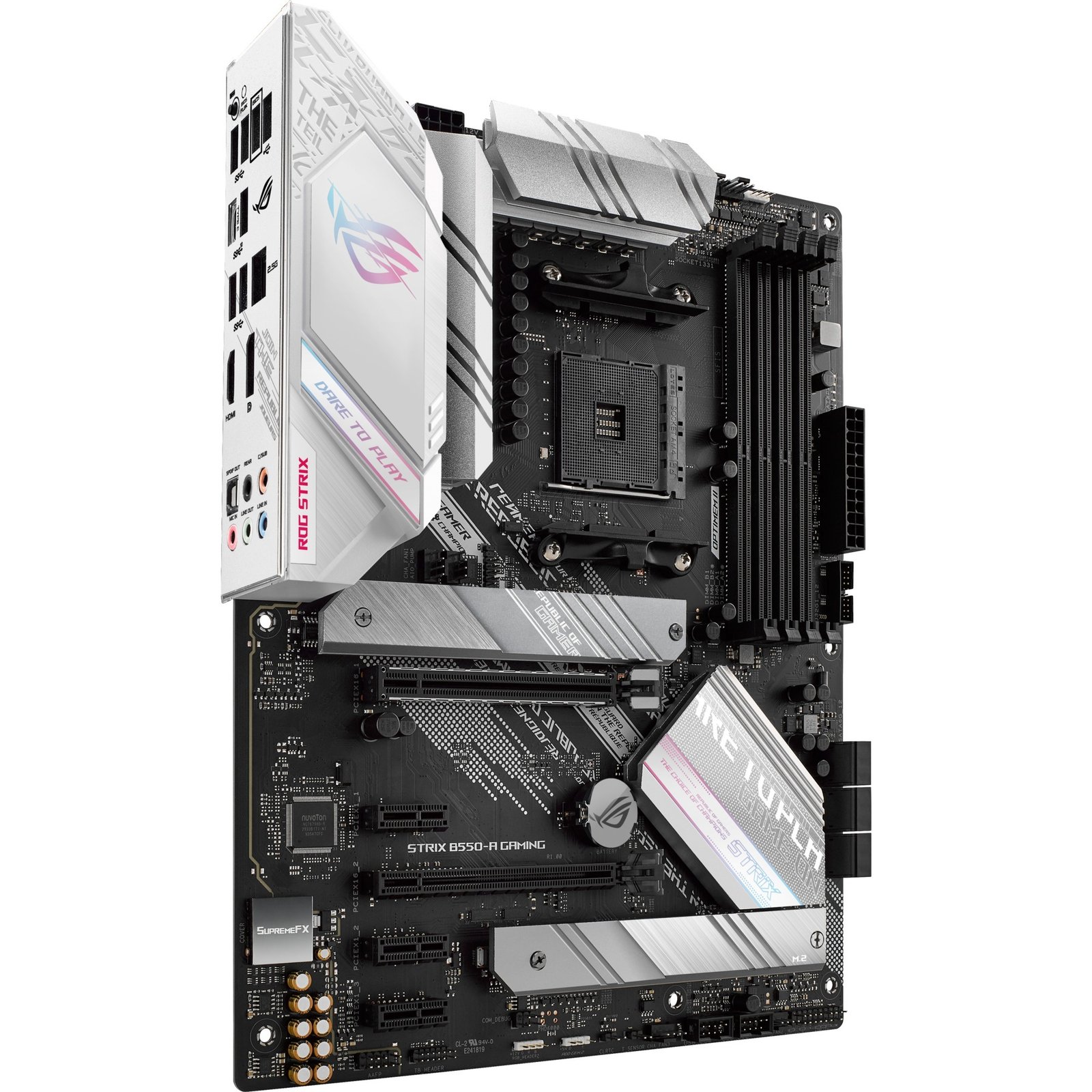 ASUS ROG STRIX B550-A GAMING Plata - Imagen 3