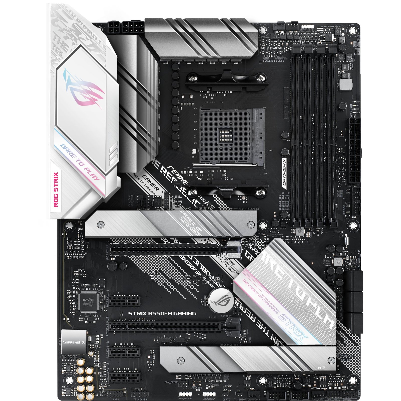 ASUS ROG STRIX B550-A GAMING Plata - Imagen 4