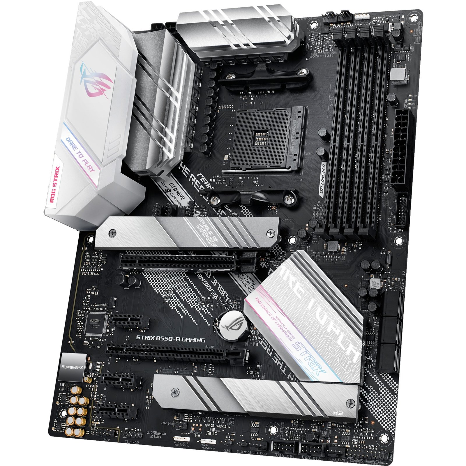 ASUS ROG STRIX B550-A GAMING Plata - Imagen 5
