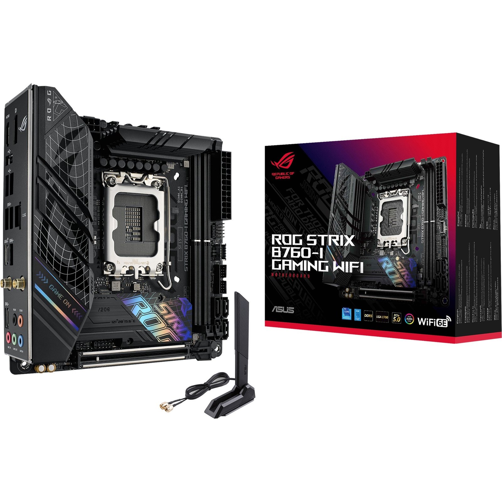 ASUS ROG STRIX B760-I GAMING WIFI Negro