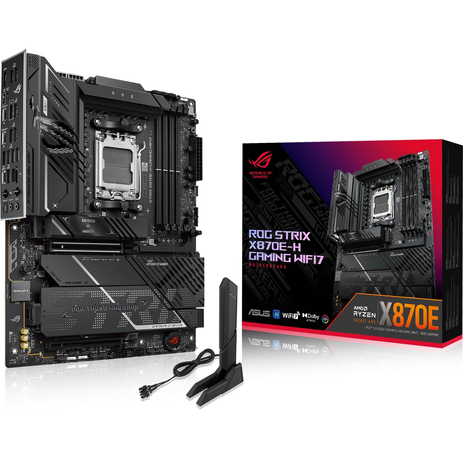 ASUS ROG STRIX X870E-H GAMING WIFI7 Negro
