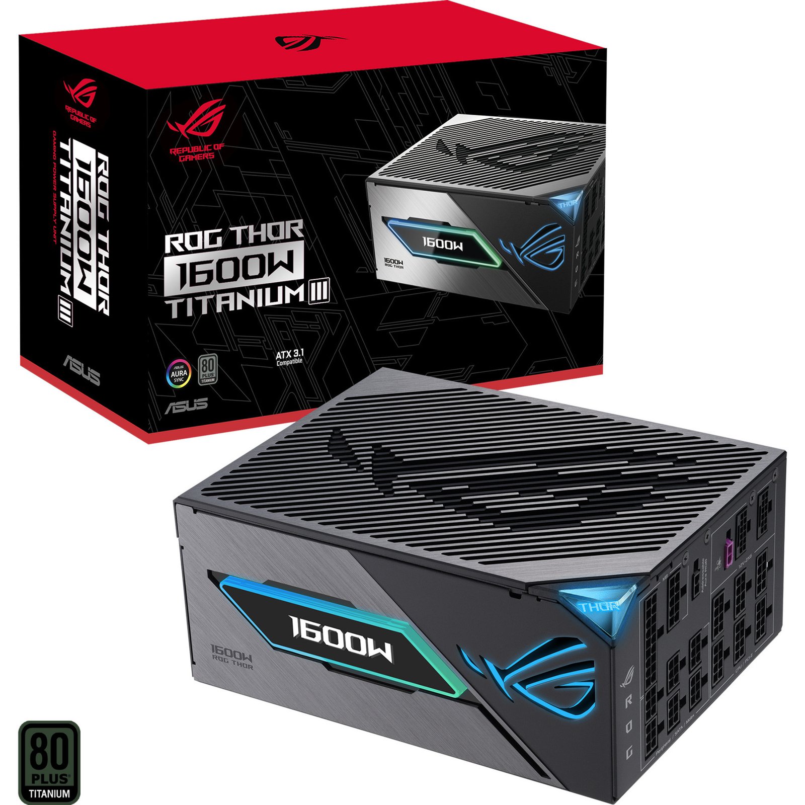ASUS ROG THOR 1600W Titanium III Negro