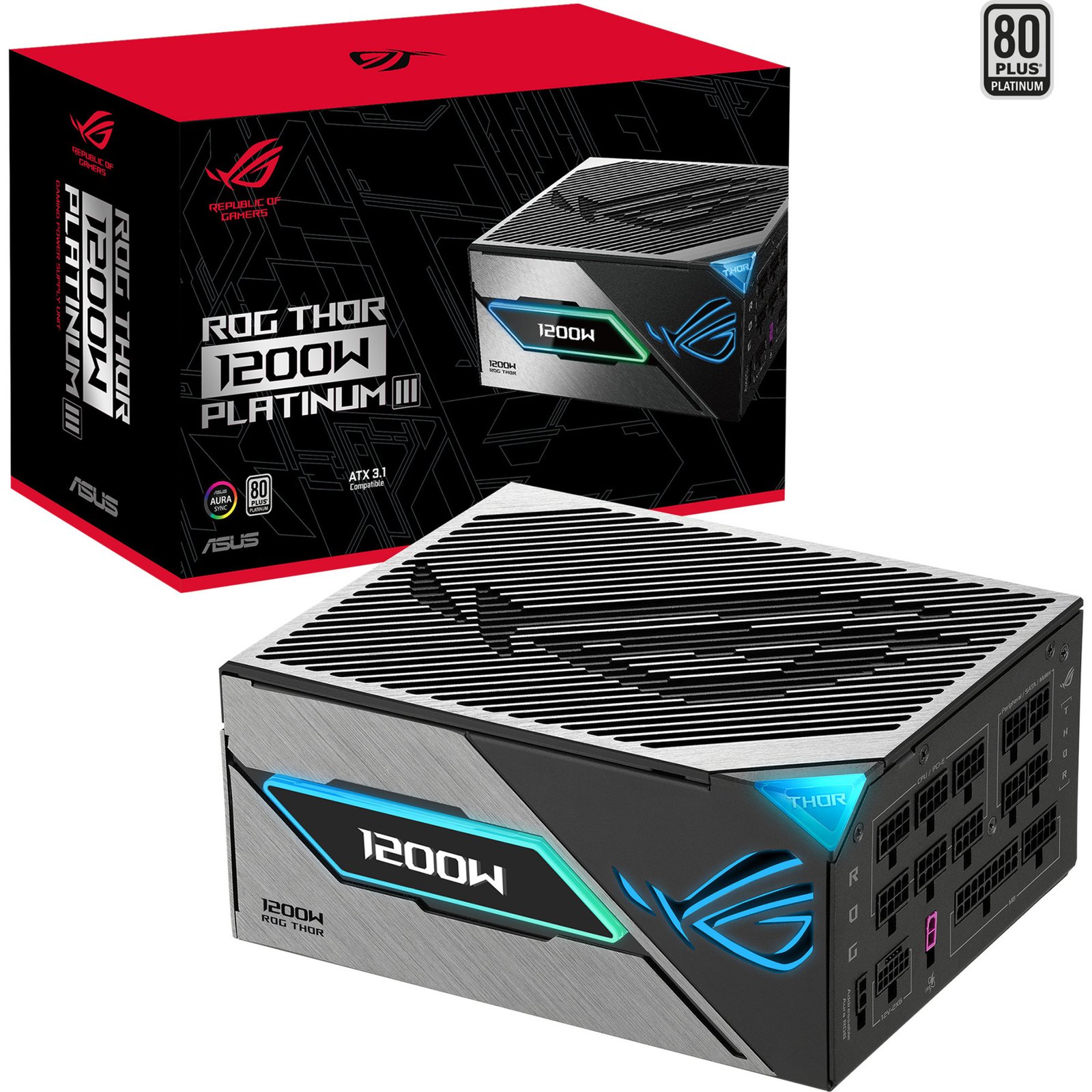 ASUS ROG Thor 1200W Platinum III Negro
