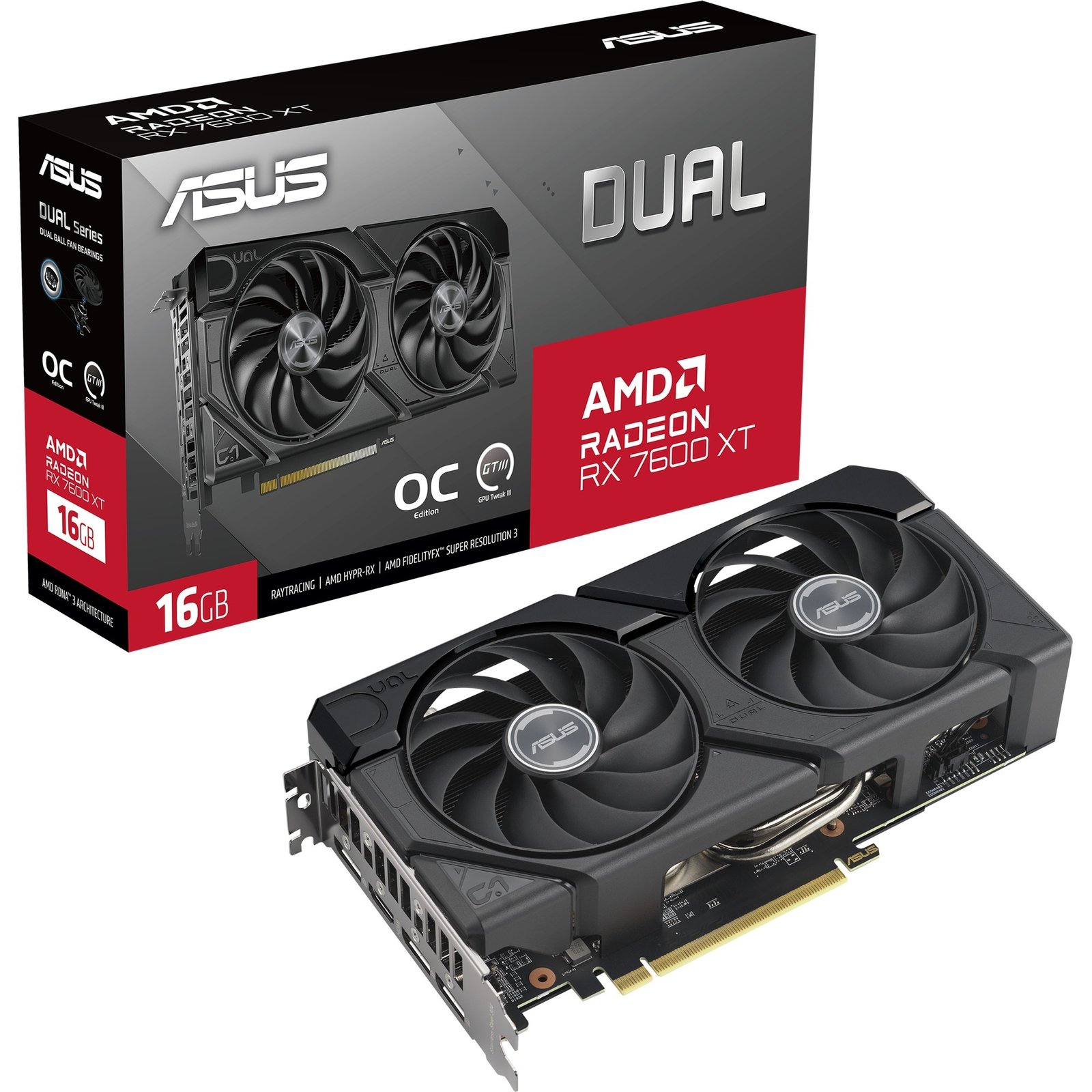 ASUS Radeon RX 7600 XT DUAL GAMING OC