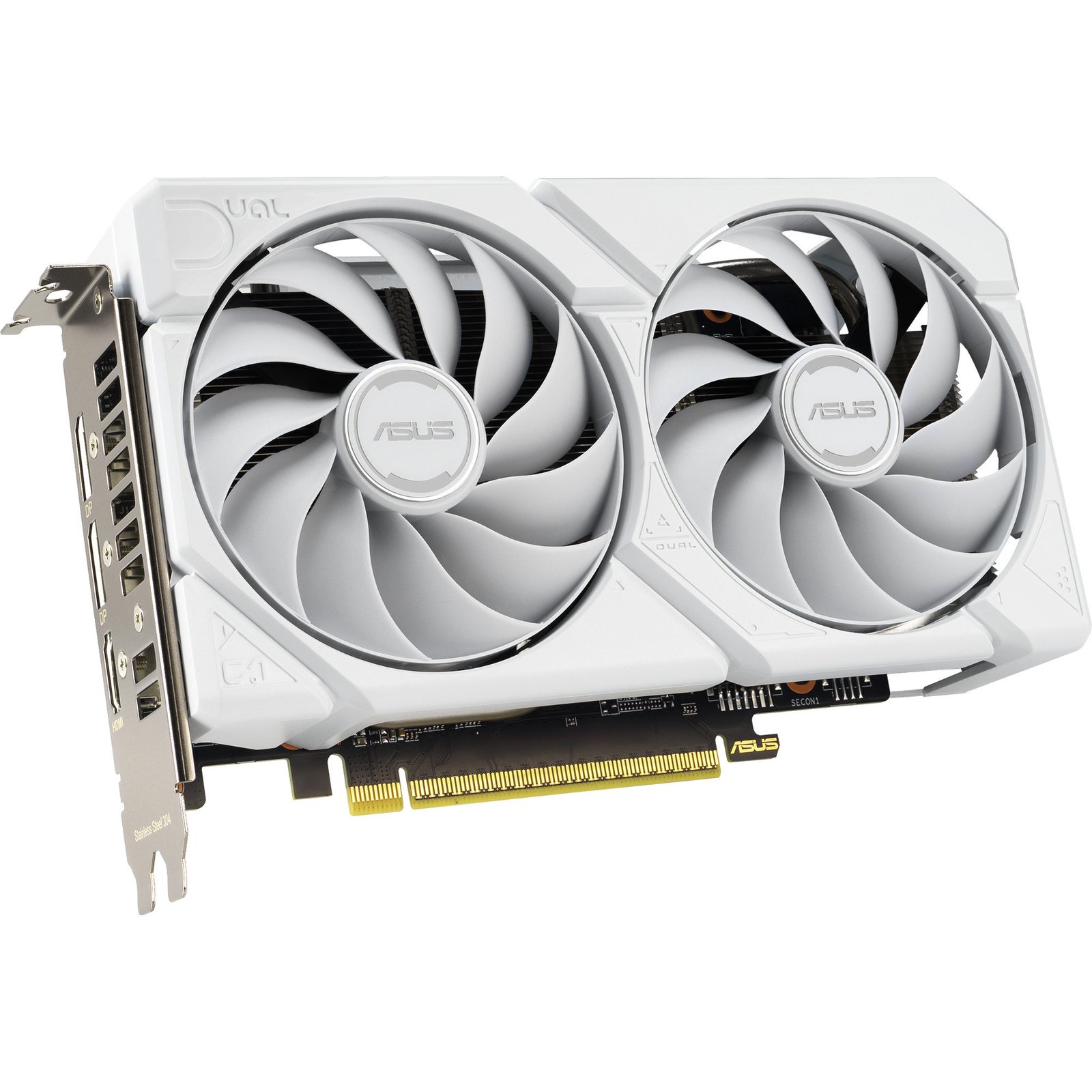 ASUS Radeon RX 9060 XT DUAL WHITE Edition Blanco, 16 GB - Imagen 2