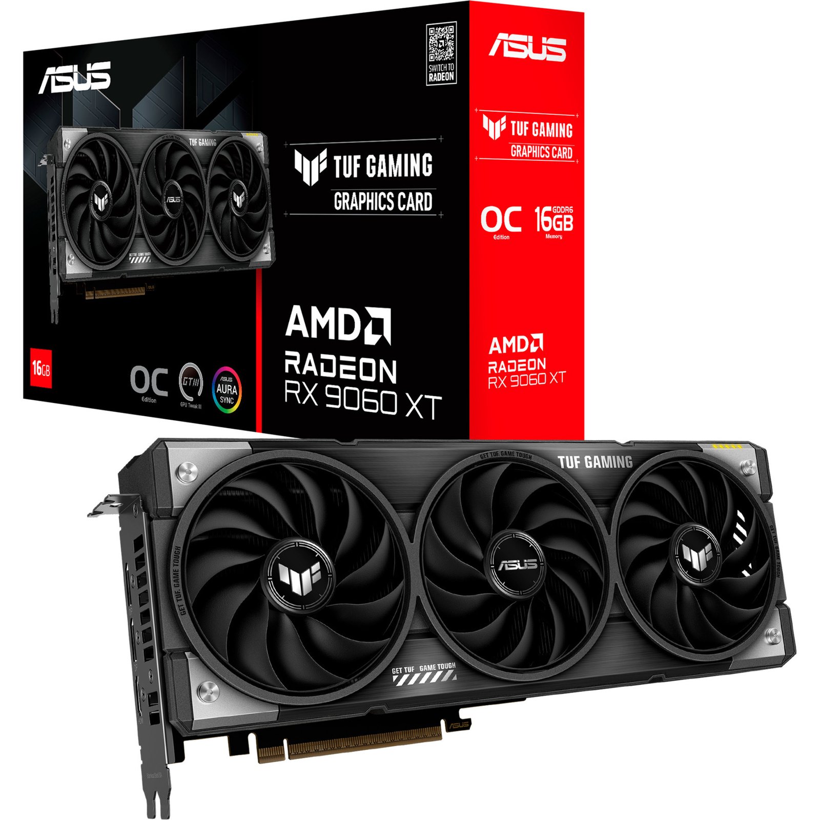 ASUS Radeon RX 9060 XT TUF GAMING OC, 16 GB