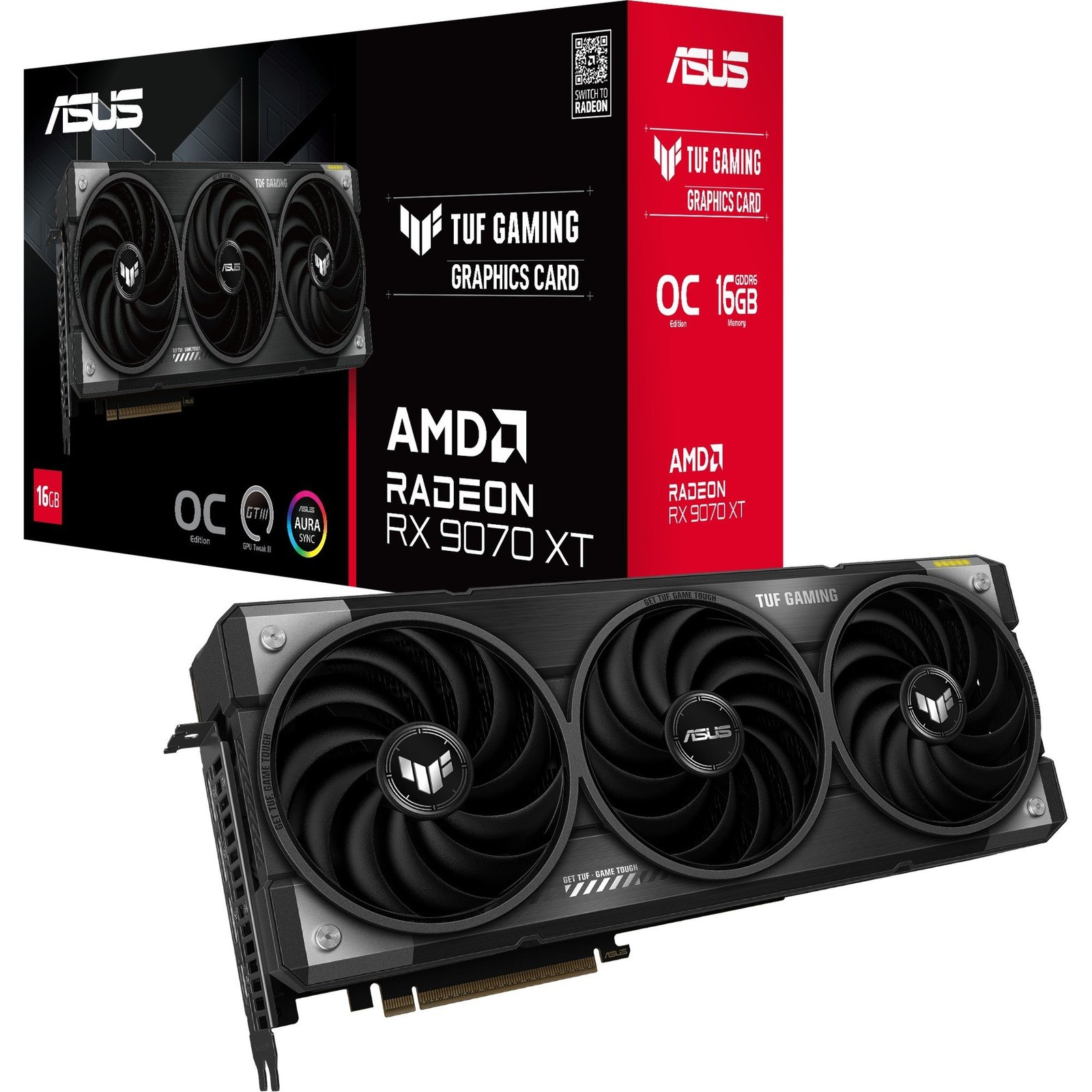 ASUS Radeon RX 9070 XT TUF GAMING OC Gris