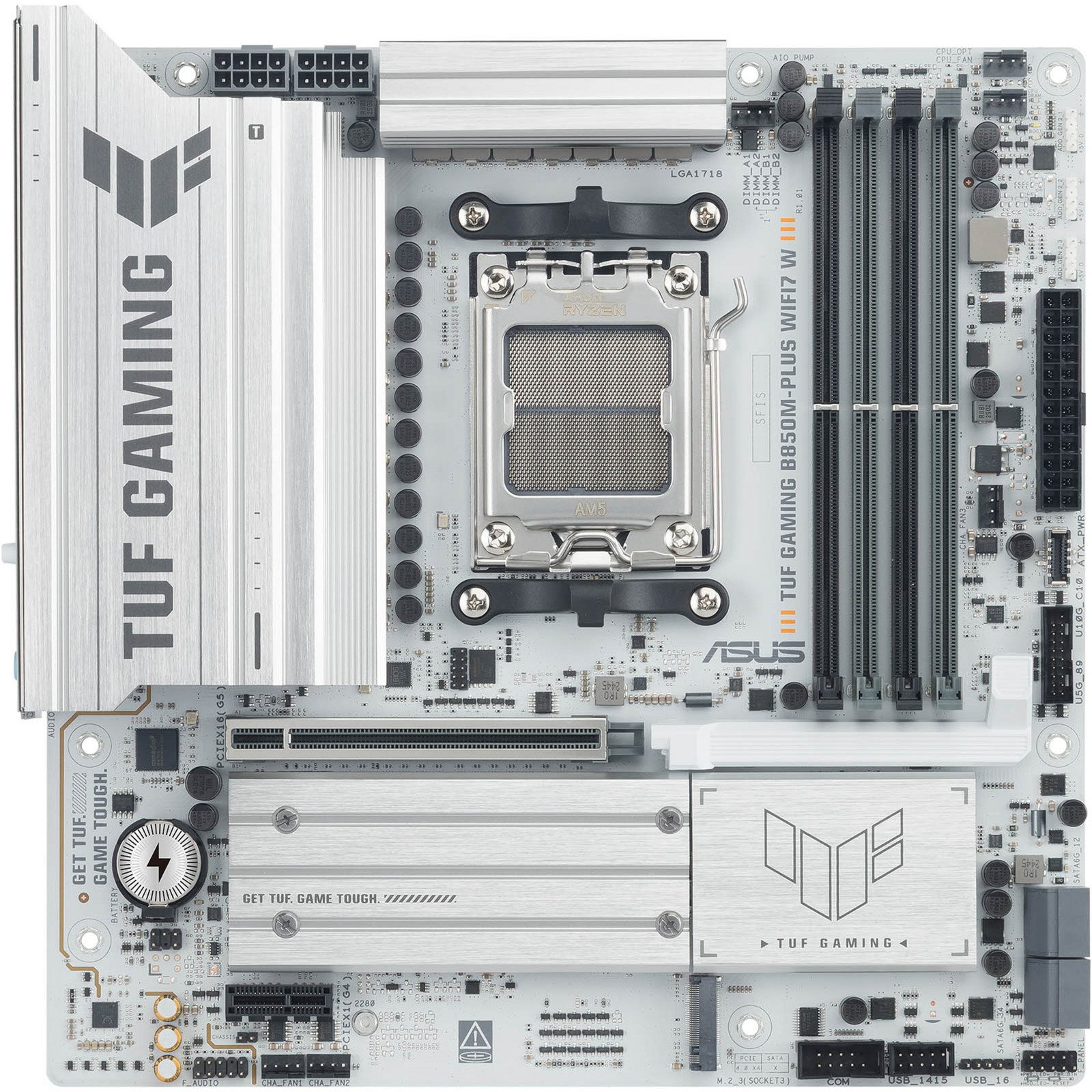 ASUS TUF GAMING B850M-PLUS WIFI7 WHITE