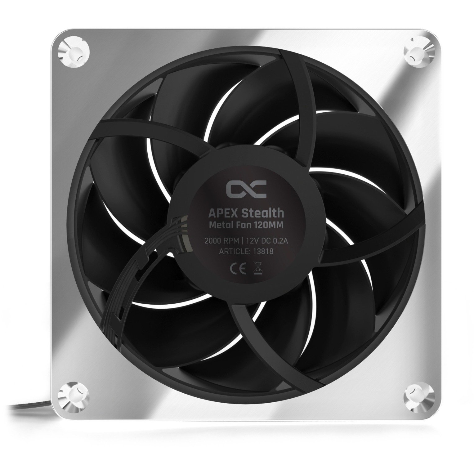 Alphacool Apex Stealth Metal 120mm Lüfter 2000rpm Negro - Imagen 3