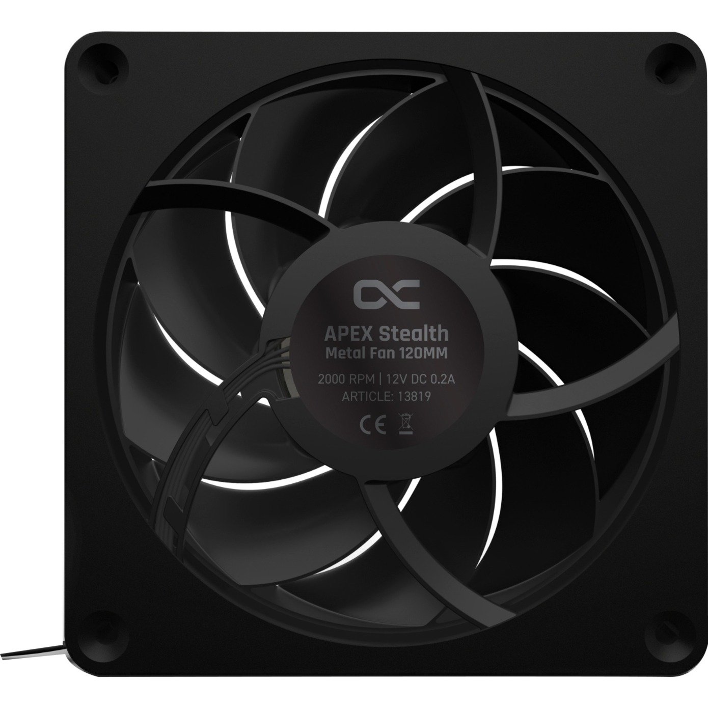 Alphacool Apex Stealth Metal 120mm Lüfter 2000rpm Negro - Imagen 3