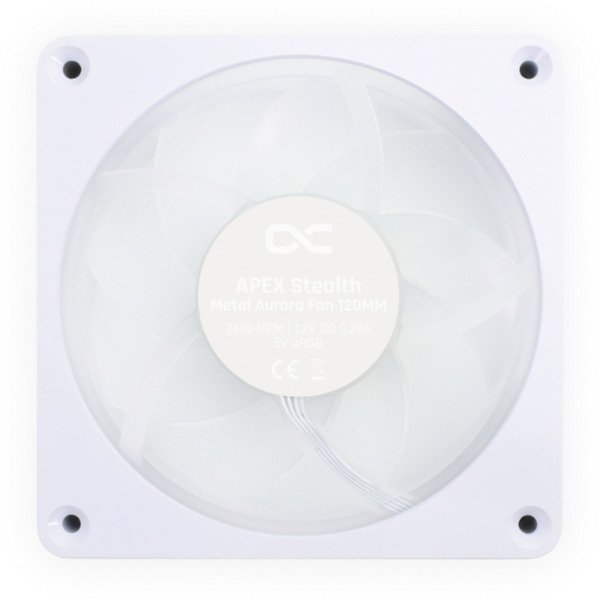 Alphacool Apex Stealth Metall Aurora 120 Blanco - Imagen 3