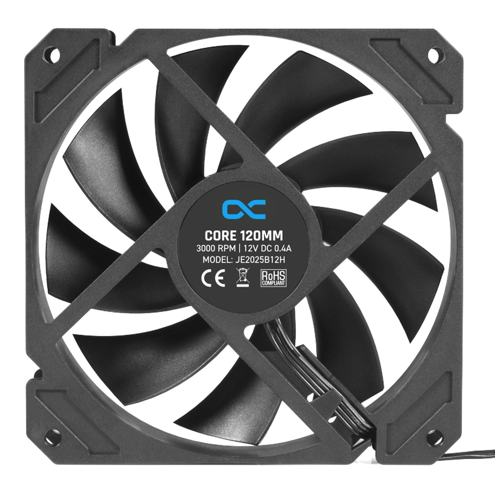 Alphacool Core 120mm Lüfter PWM 3000rpm Negro - Imagen 2