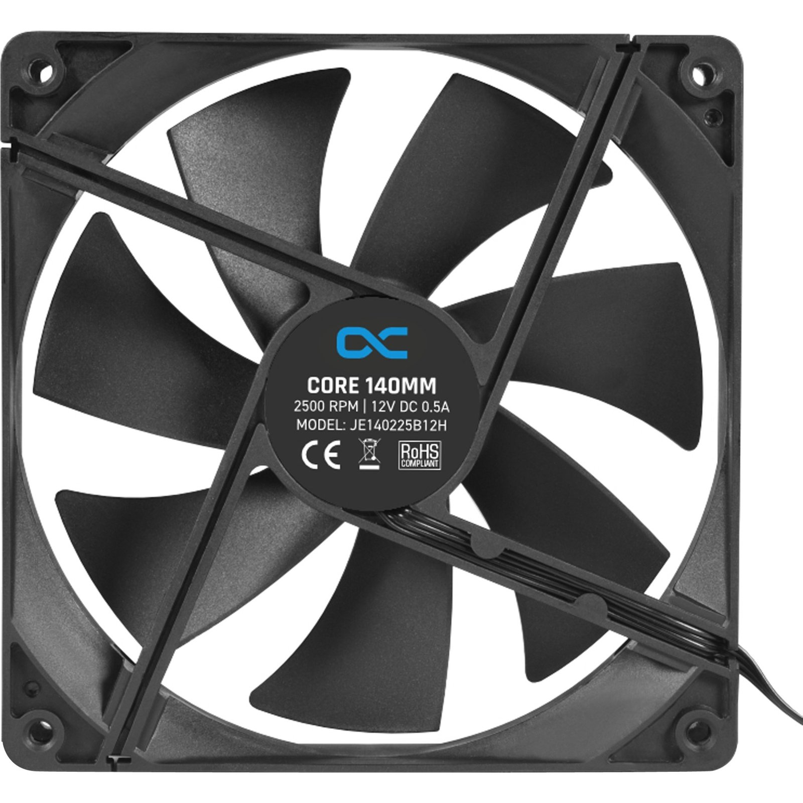 Alphacool Core 140mm Lüfter PWM 2500rpm Negro - Imagen 2