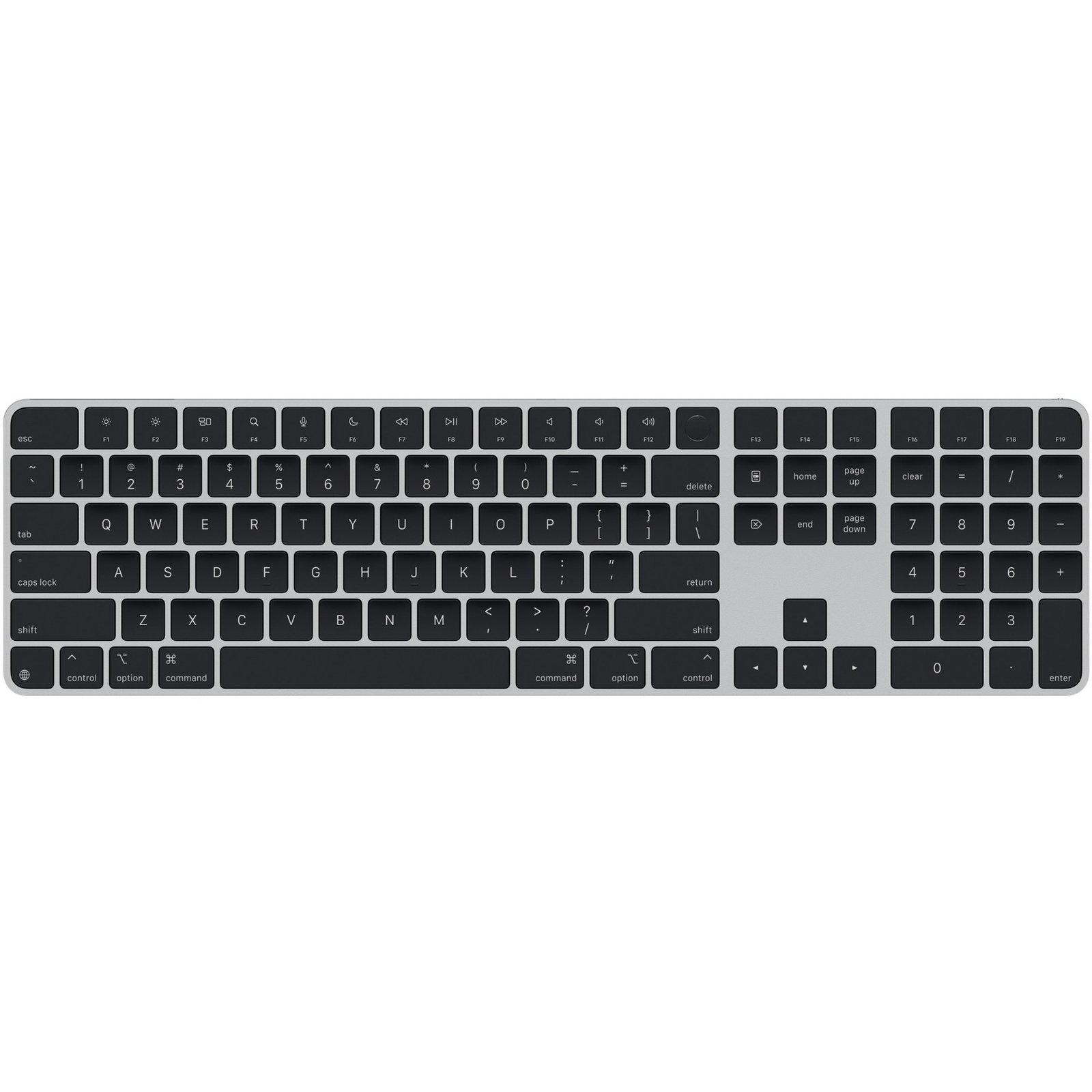 Apple Magic Keyboard mit Touch ID und Ziffern­block Plata