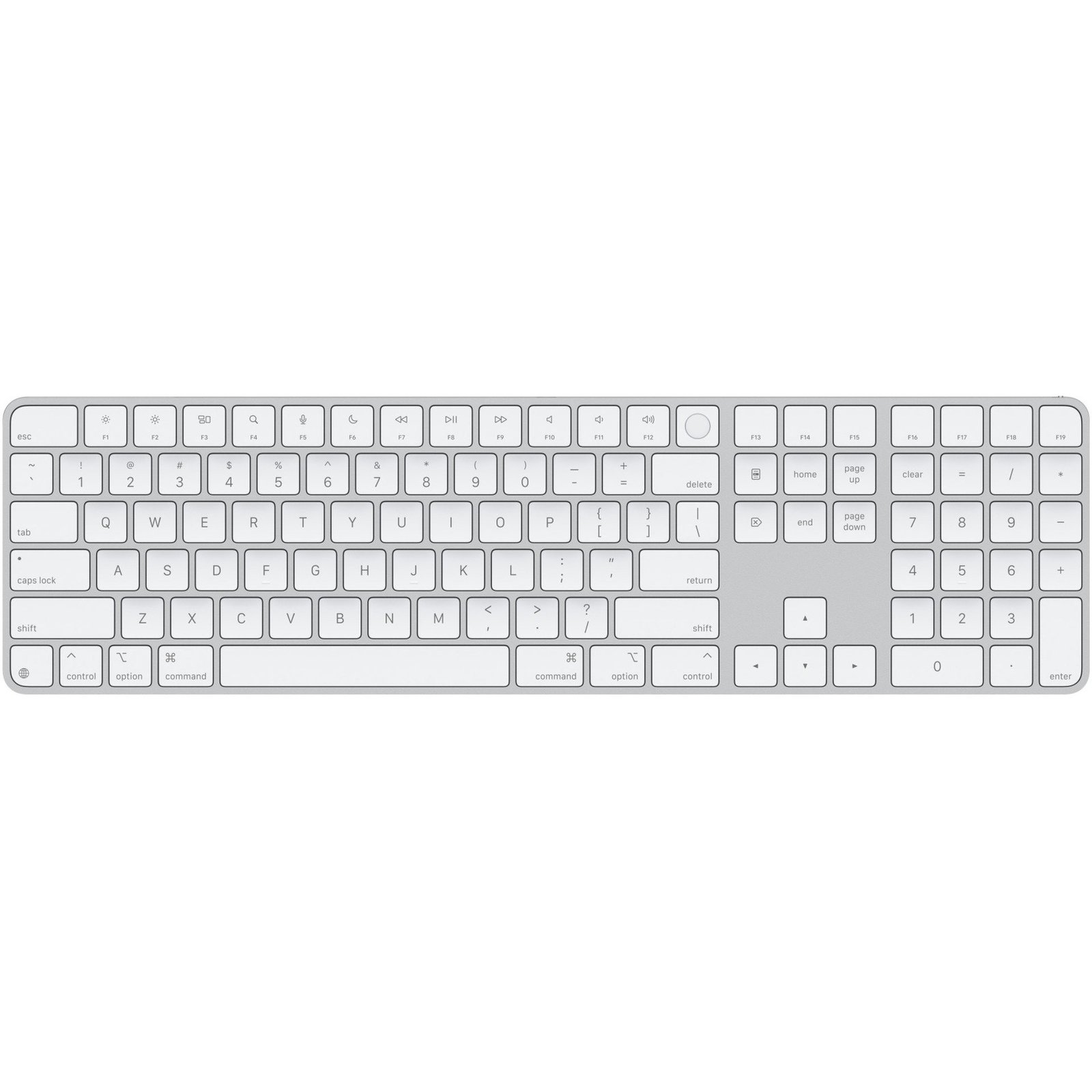 Apple Magic Keyboard mit Touch ID und Ziffern­block Plata