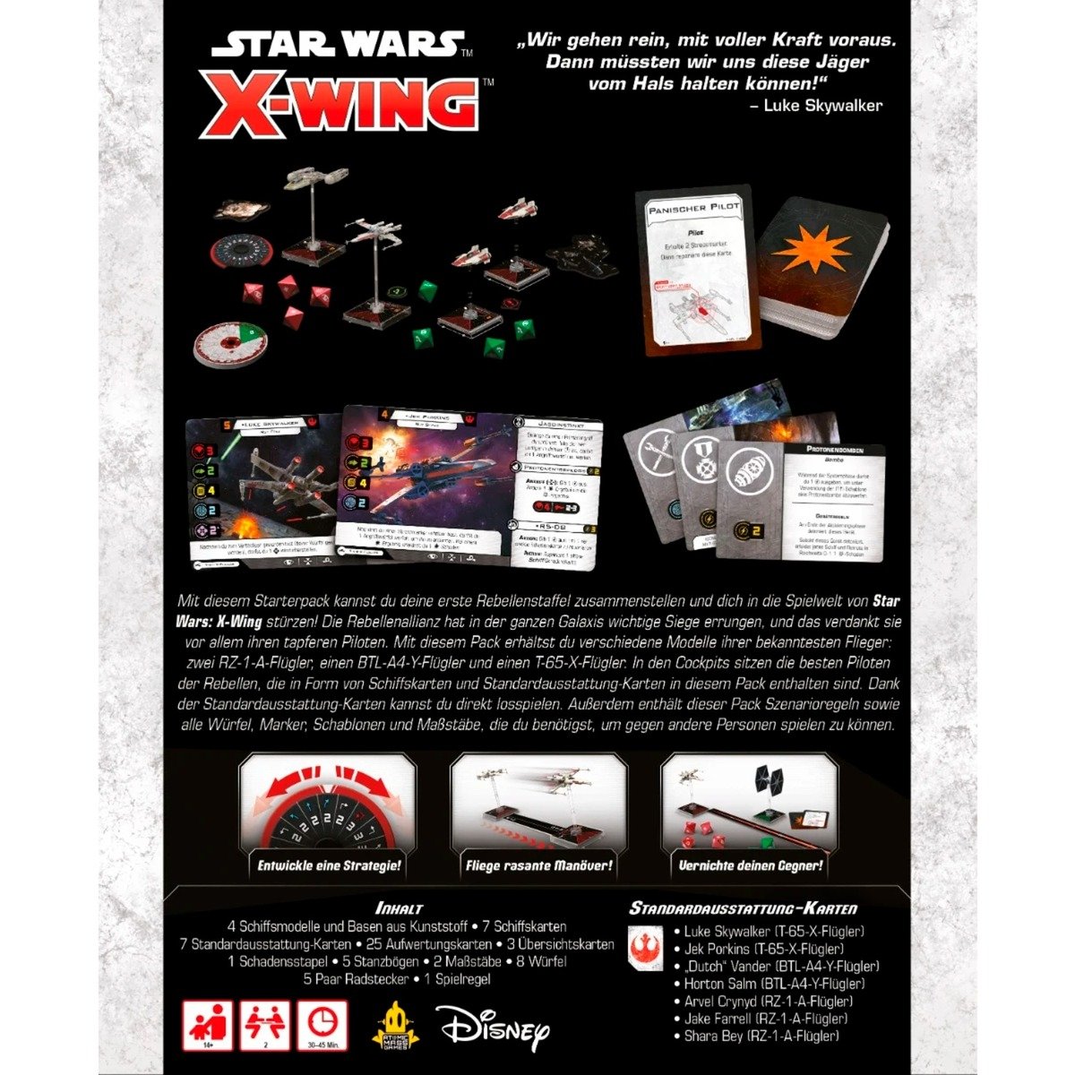 Asmodee Star Wars X-Wing 2. Edition - Rebellenallianz Staffel-Starterpack - Imagen 4