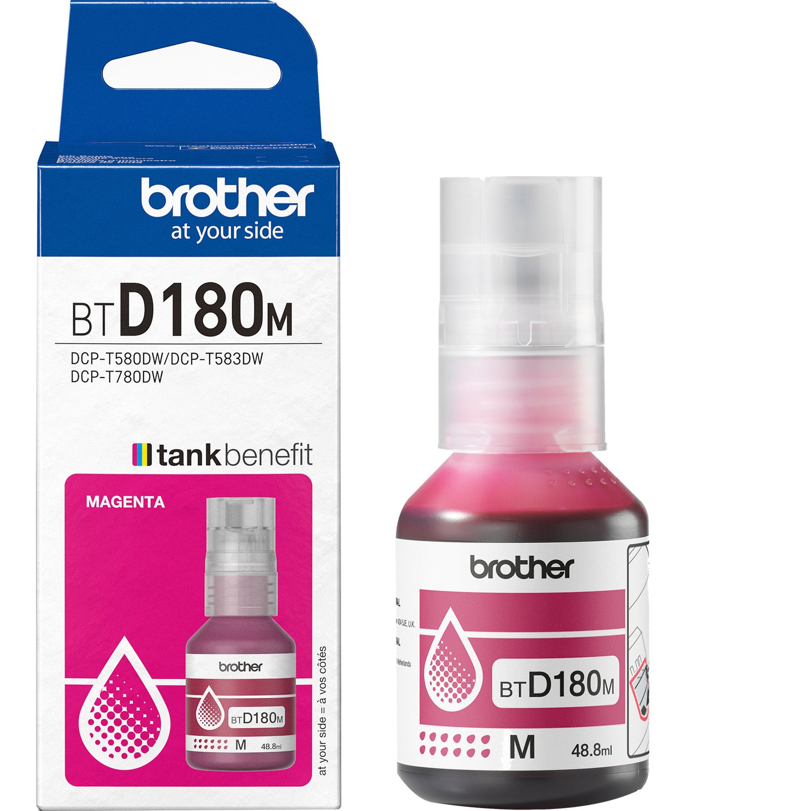 Brother Tintenflasche BTD180M magenta