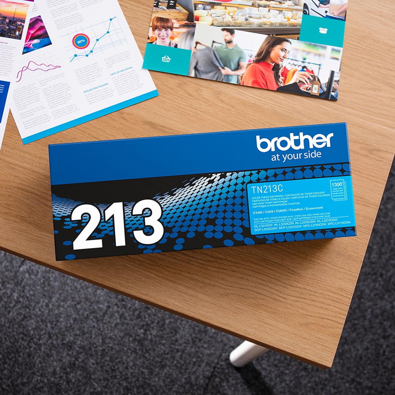 Brother Toner cyan TN-321C - Imagen 2
