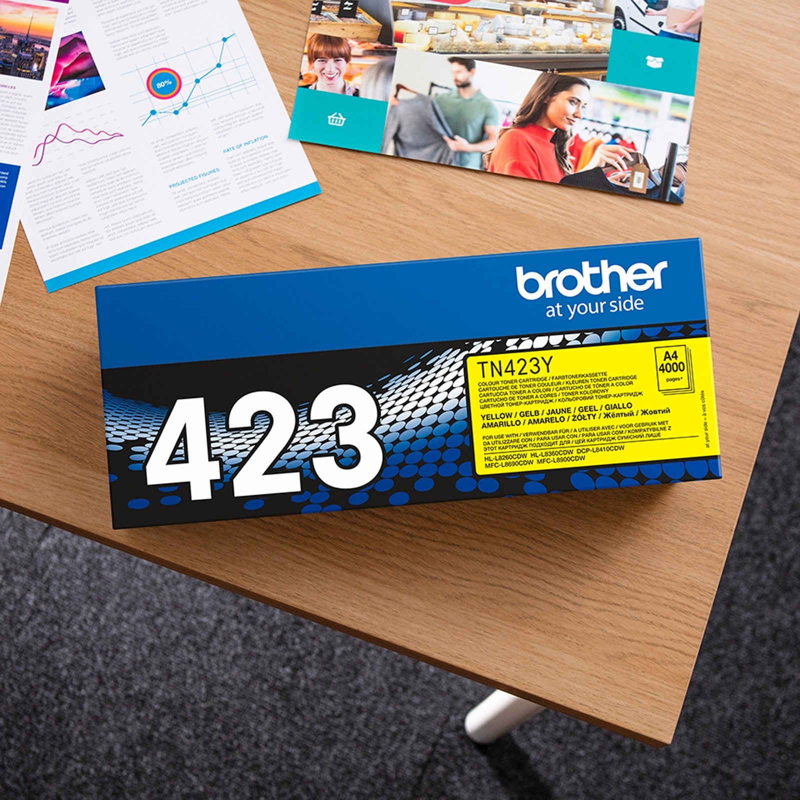 Brother Toner gelb TN-423Y - Imagen 4