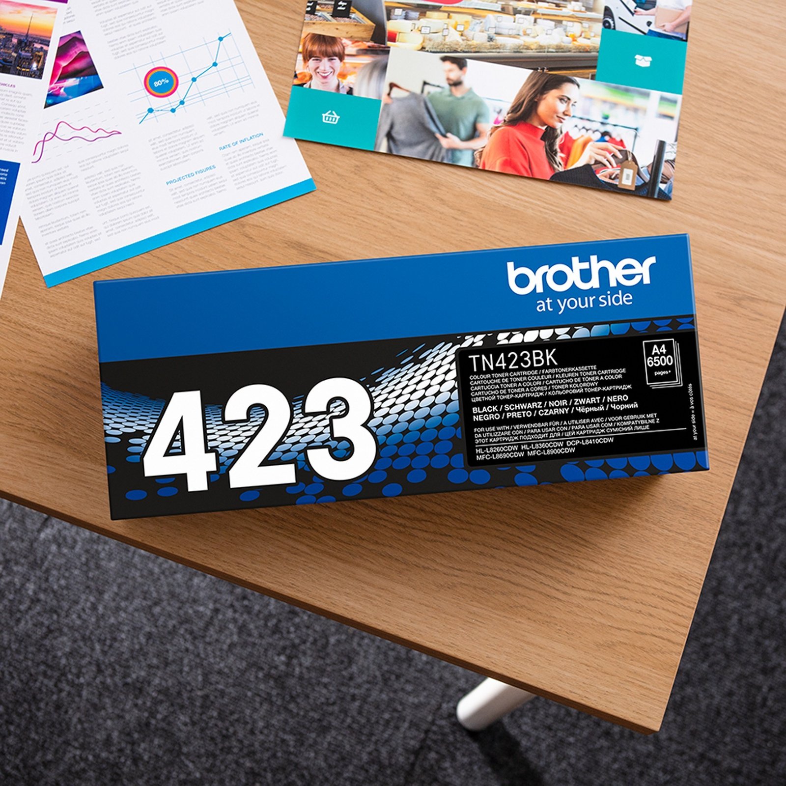 Brother Toner schwarz TN-423BK - Imagen 4