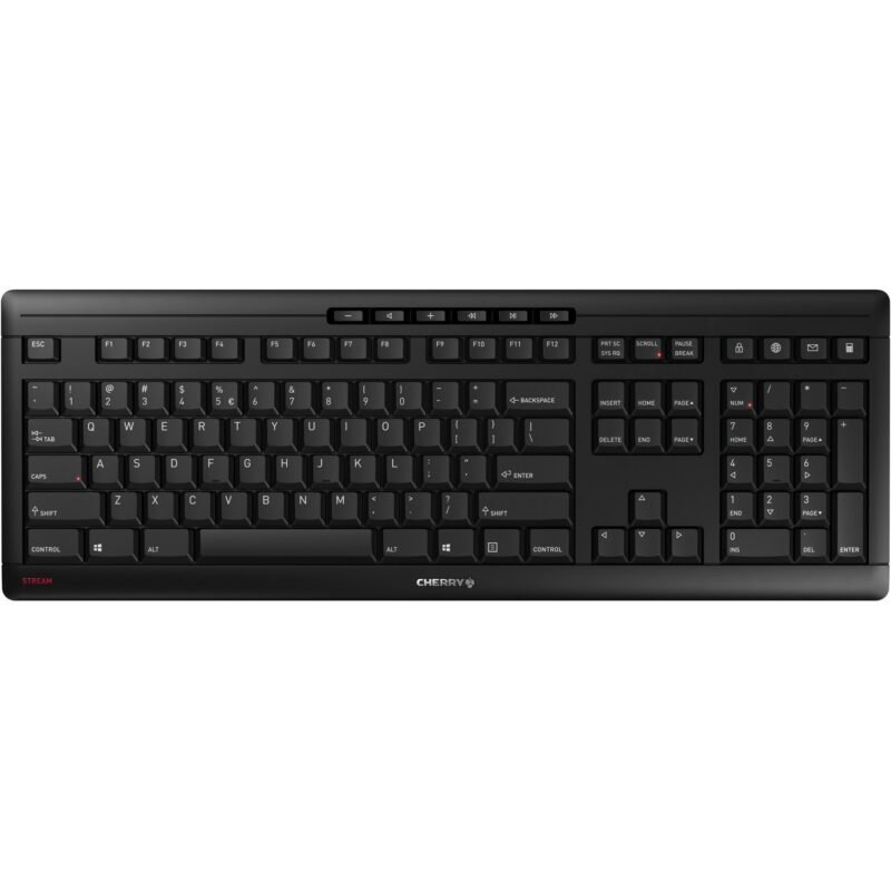CHERRY STREAM KEYBOARD WIRELESS Negro