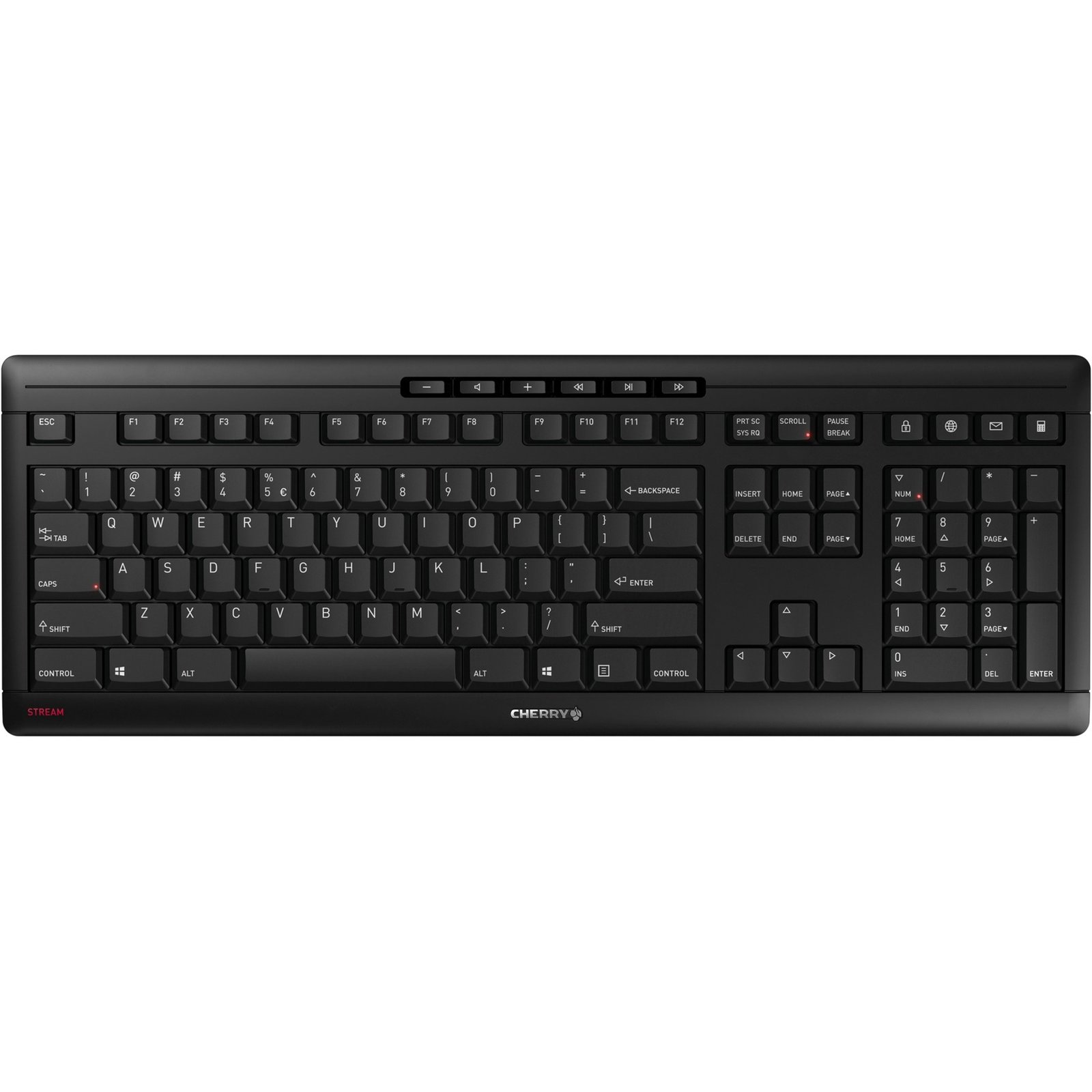 CHERRY STREAM KEYBOARD WIRELESS Negro