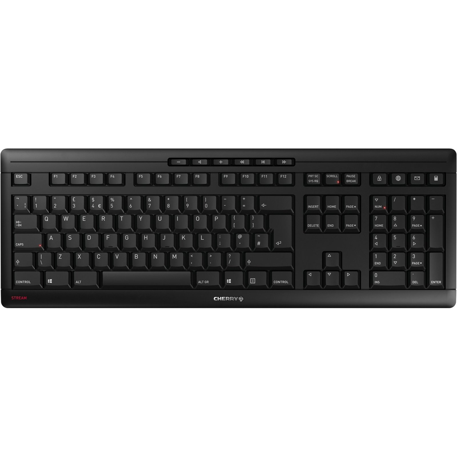 CHERRY STREAM KEYBOARD WIRELESS Negro