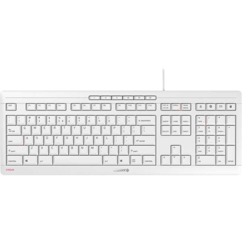 CHERRY STREAM KEYBOARD Blanco