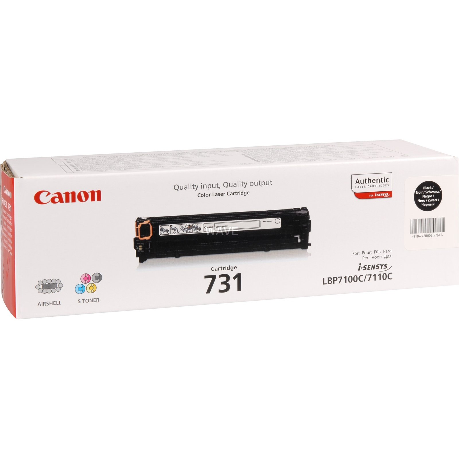 Canon Toner schwarz 731 Negro - Imagen 2