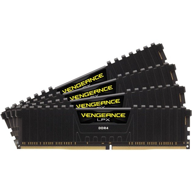 Corsair DIMM DDR4-2666 (4x ) Quad-Kit Negro, 32 GB 32 GB