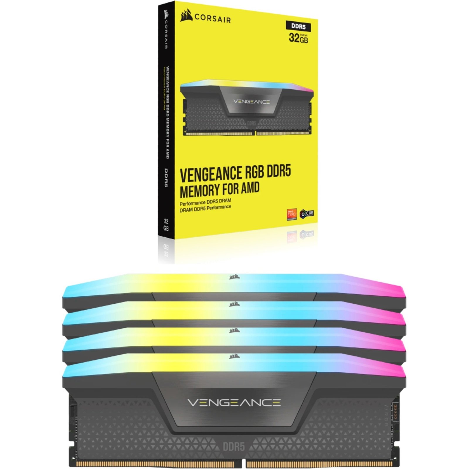 Corsair DIMM DDR5-5600 (2x ) Dual-Kit Gris, 64 GB 64 GB - Imagen 5