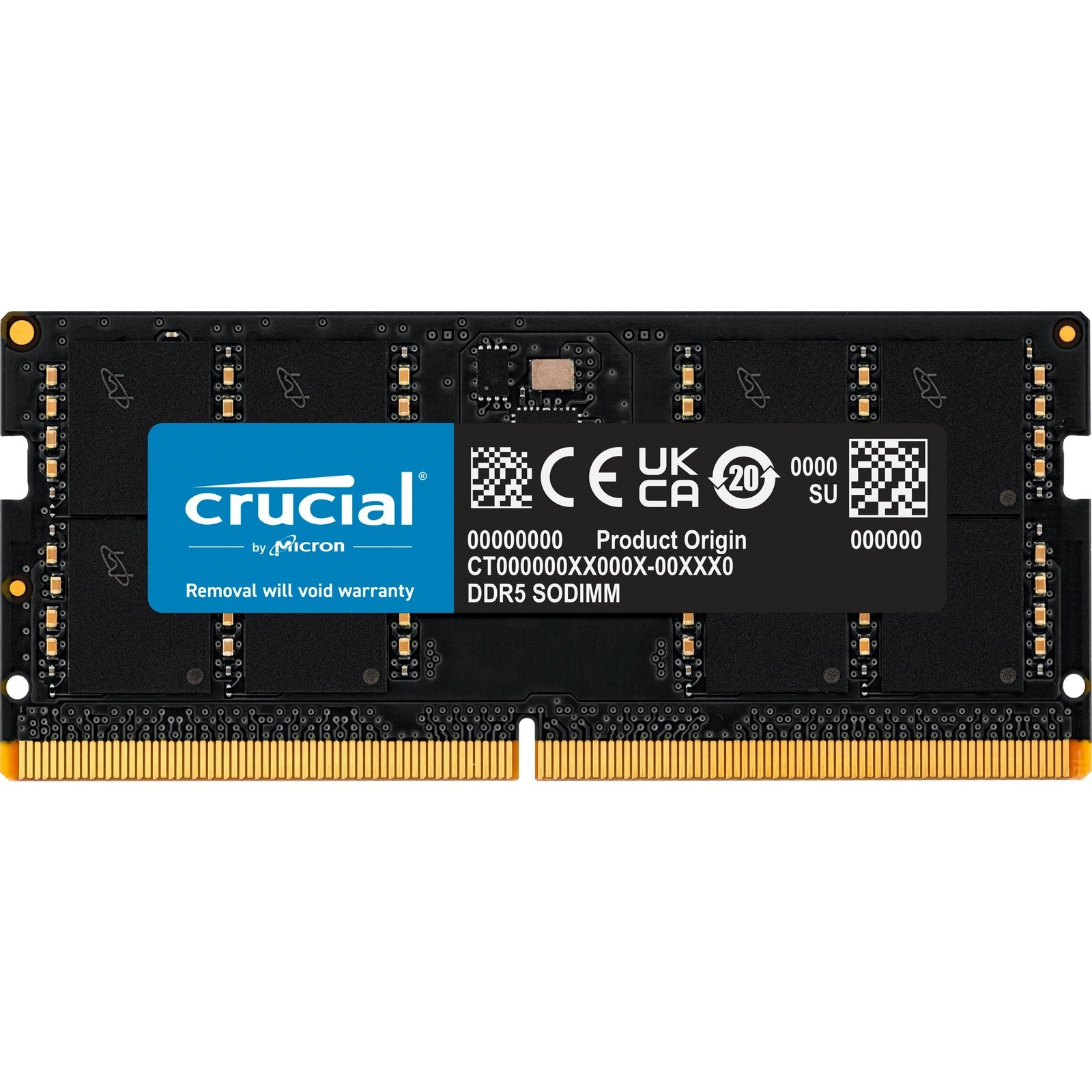 Crucial SO-DIMM DDR5-4800 Negro, 16 GB 16 GB
