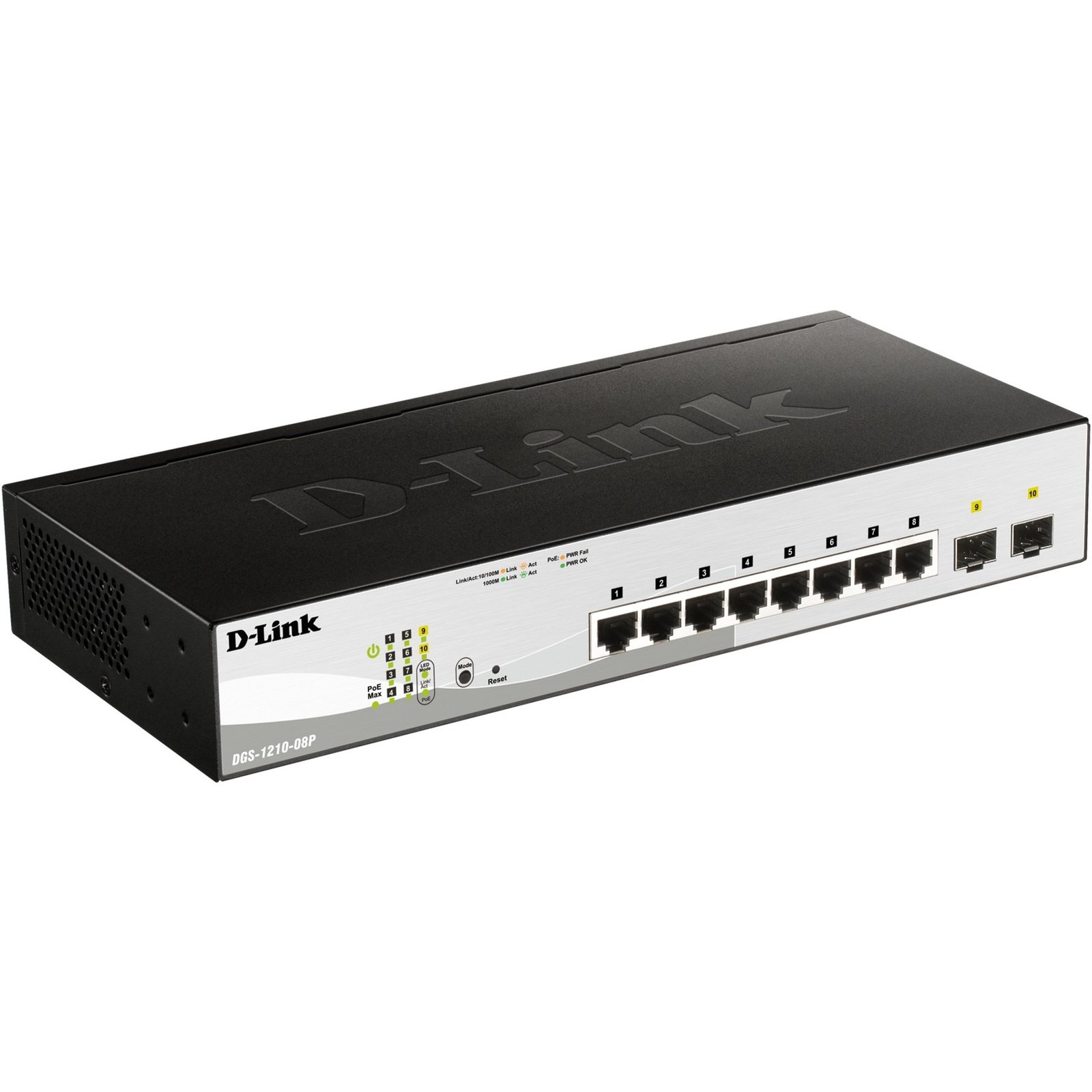 D-Link DGS-1210-08P/E Plata